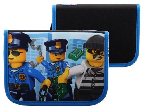 City police trousse avec des crayons (City Police Pencil Case with Pencils)