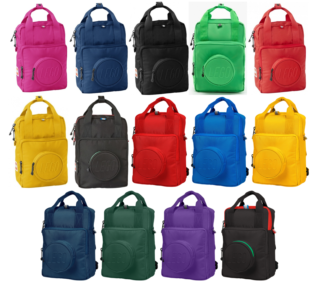 1 x sac à dos 1 brique (toutes les couleurs) (1 x 1 Brick Backpack (All Colors))