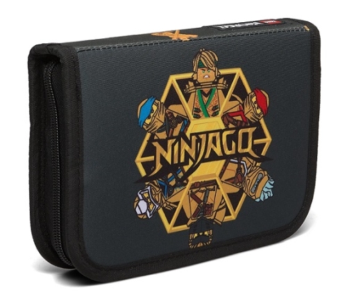Ninjago équipe d'or trousse avec des crayons (Ninjago Golden Team Pencil Case with Pencils)