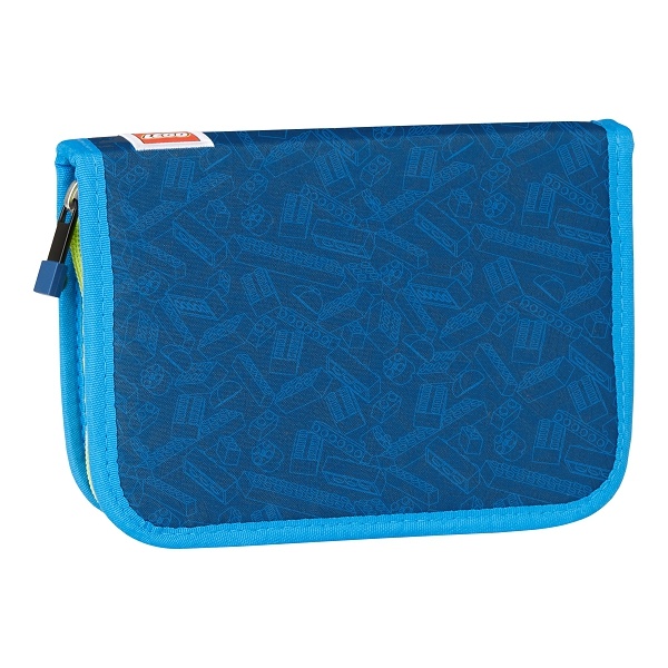 Trousse bleue avec crayons (Blue Pencil Case with Pencils)