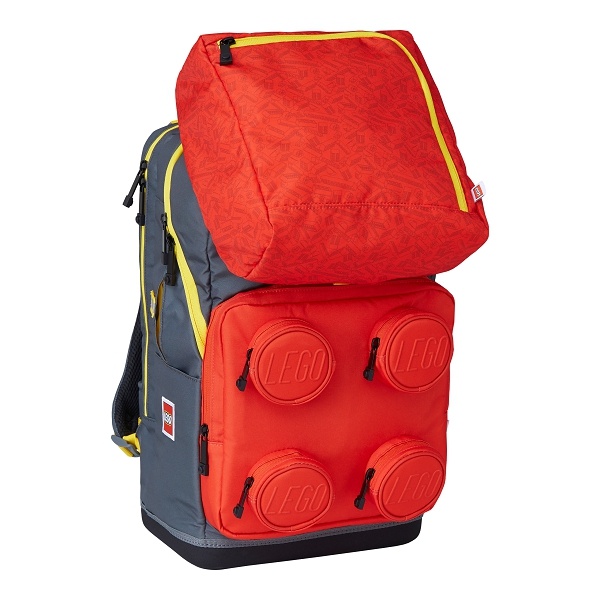 Maxi signature rouge plus sac à dos avec sac de sport (Red Signature Maxi Plus Backpack with Gym Bag)