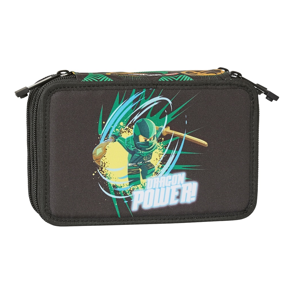 Trousse Ninjago pouvoir du dragon à 3 compartiments (Ninjago Dragon Power 3-Layered Pencil Case)