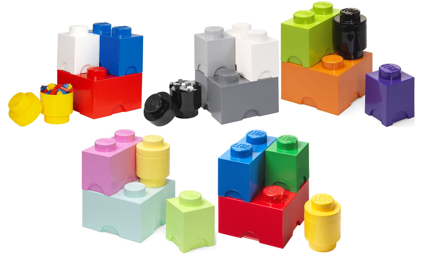 Brique de rangement multi-pack 4 pièces (toutes les couleurs) (Storage Brick Multi-Pack 4 Pieces (All Colors))