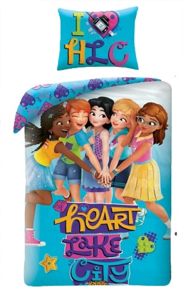 Ensemble de couette de lac de cœur (Friends Heart Lake City Duvet Set)