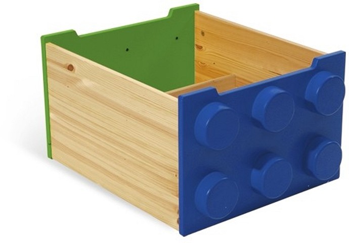 Boîte de rangement roulante (bleu et vert) (Rolling Storage Box (Blue and Green))