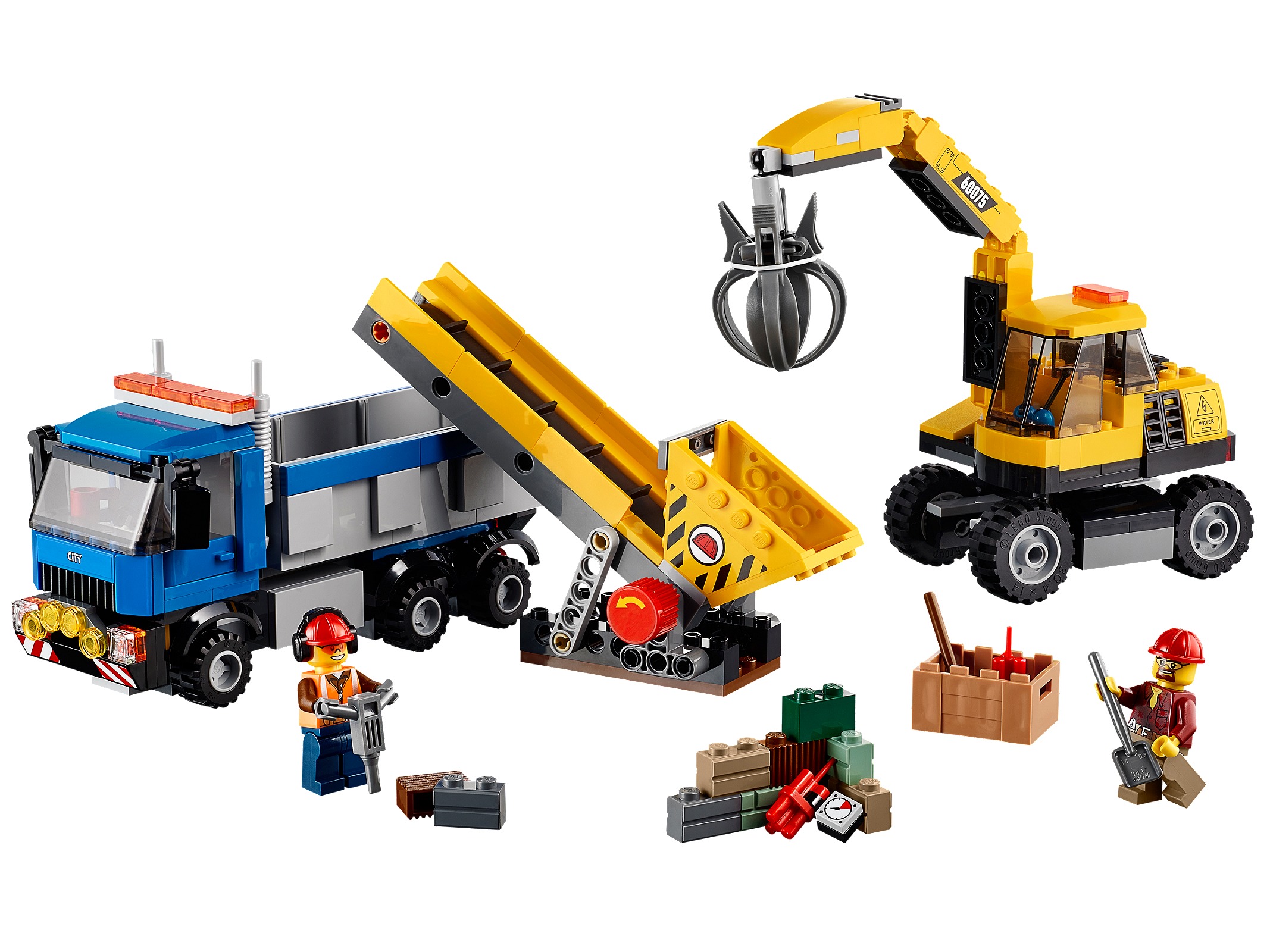 Pelle et camion (Excavator and Truck)