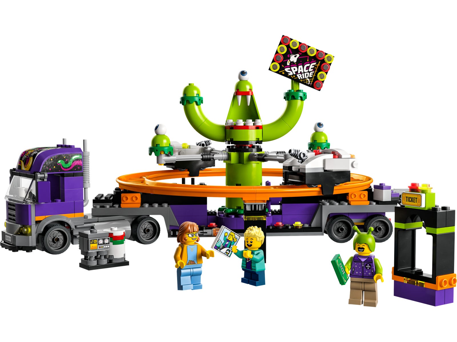Camion d'amusement de tour d'espace (Space Ride Amusement Truck)