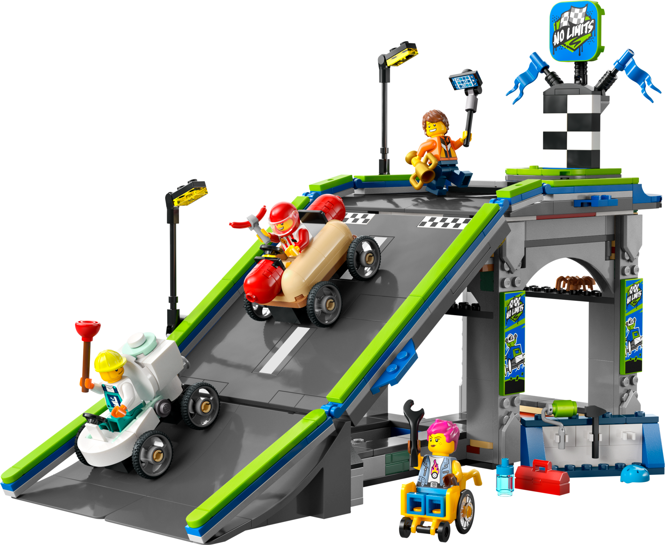 No Limits: Race Car Ramp Track