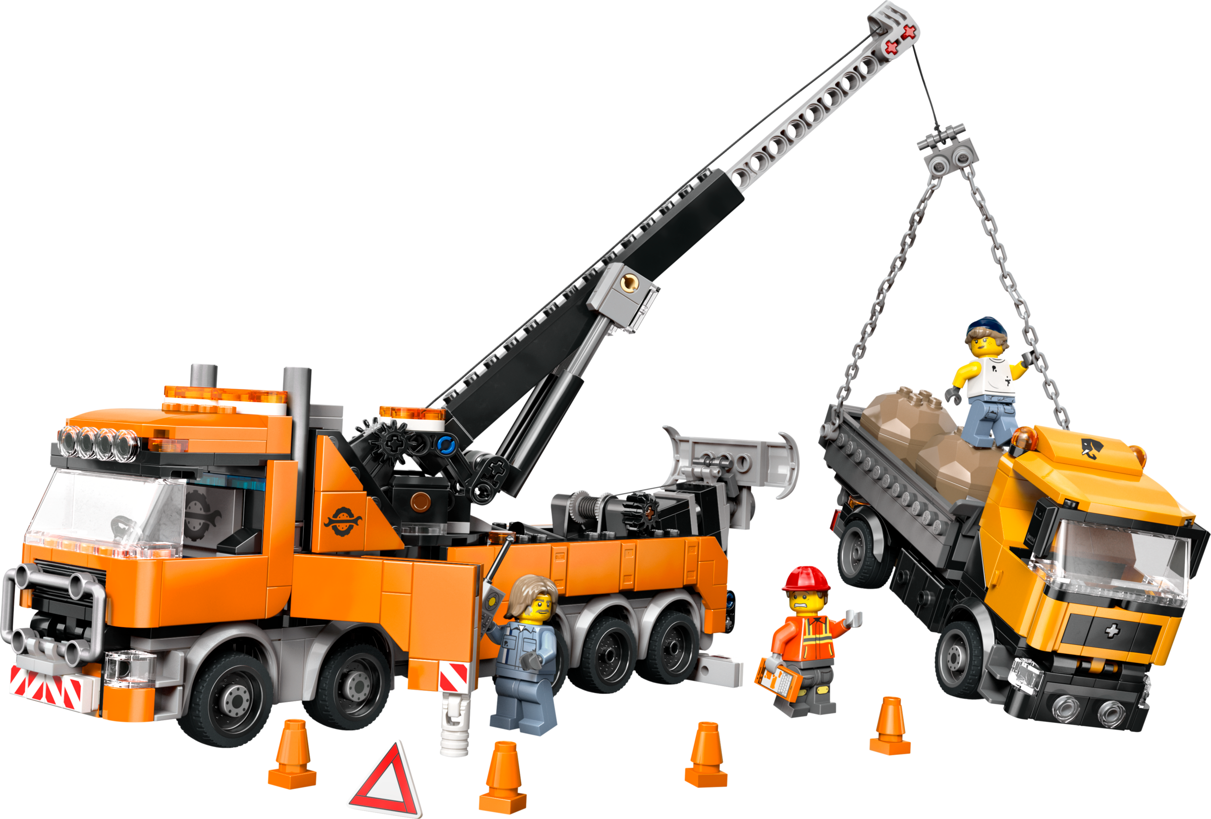 Remorqueuse de récupération robuste avec grue (Heavy-Duty Recovery Tow Truck with Crane)