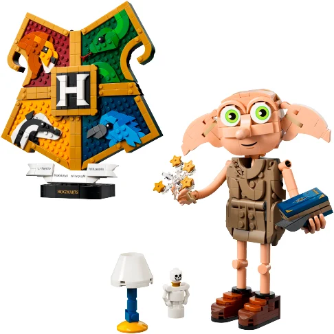 Hogwarts Crest and Dobby Collector's Set