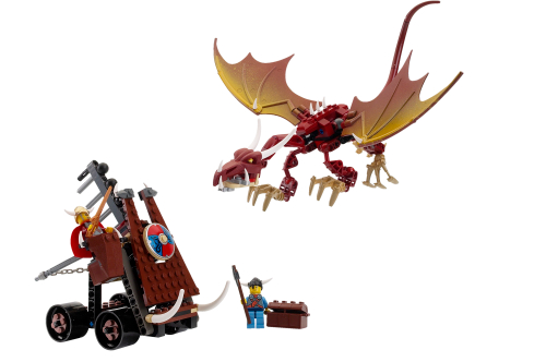 Viking catapulte contre le dragon de nidhogg (Viking Catapult versus the Nidhogg Dragon)