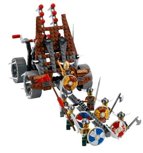 Armée de vikings avec chariot d'artillerie lourde (Army of Vikings with Heavy Artillery Wagon)