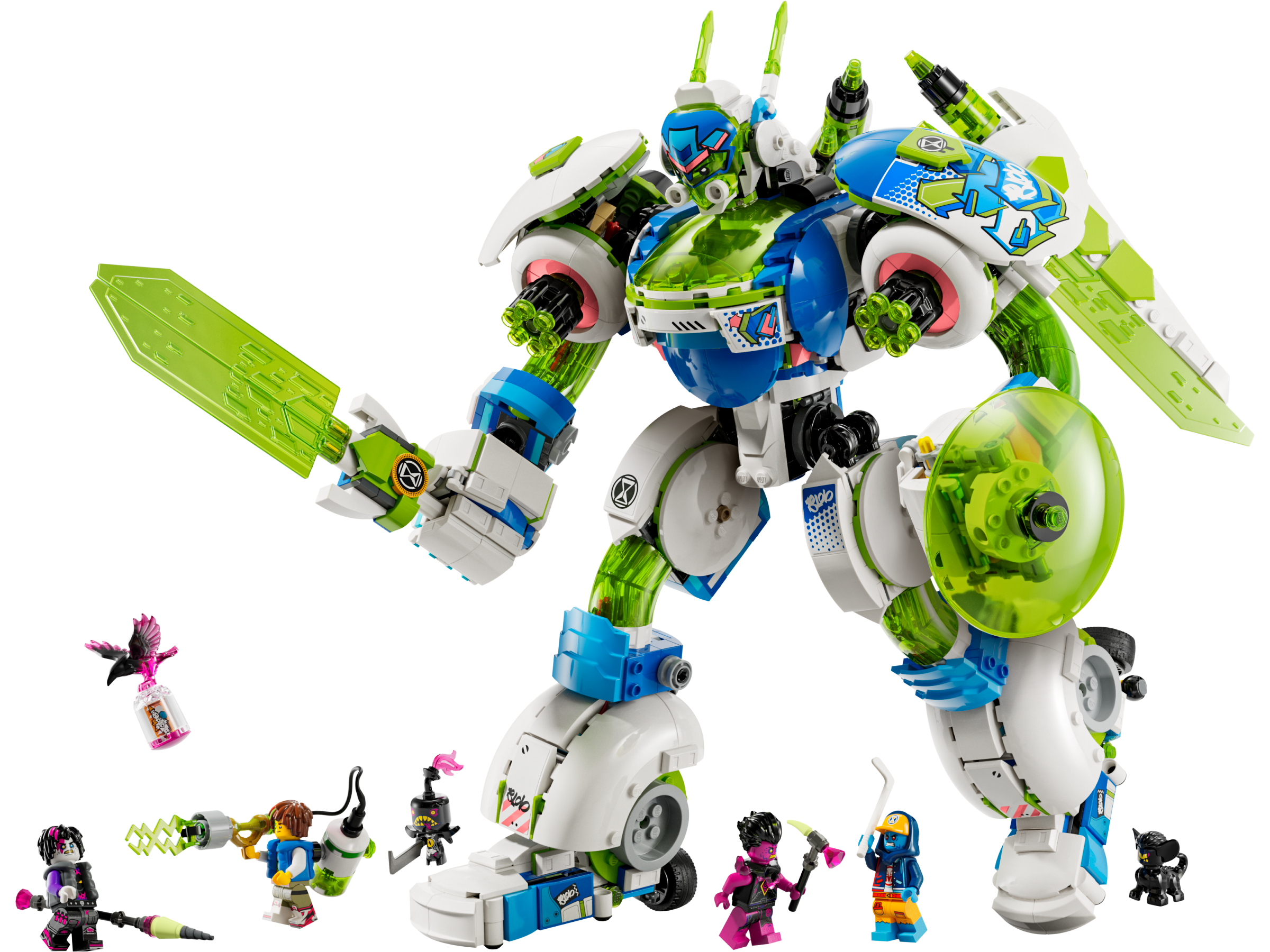 Mateo et z-blob le chevalier bataille mech (Mateo and Z-Blob the Knight Battle Mech)