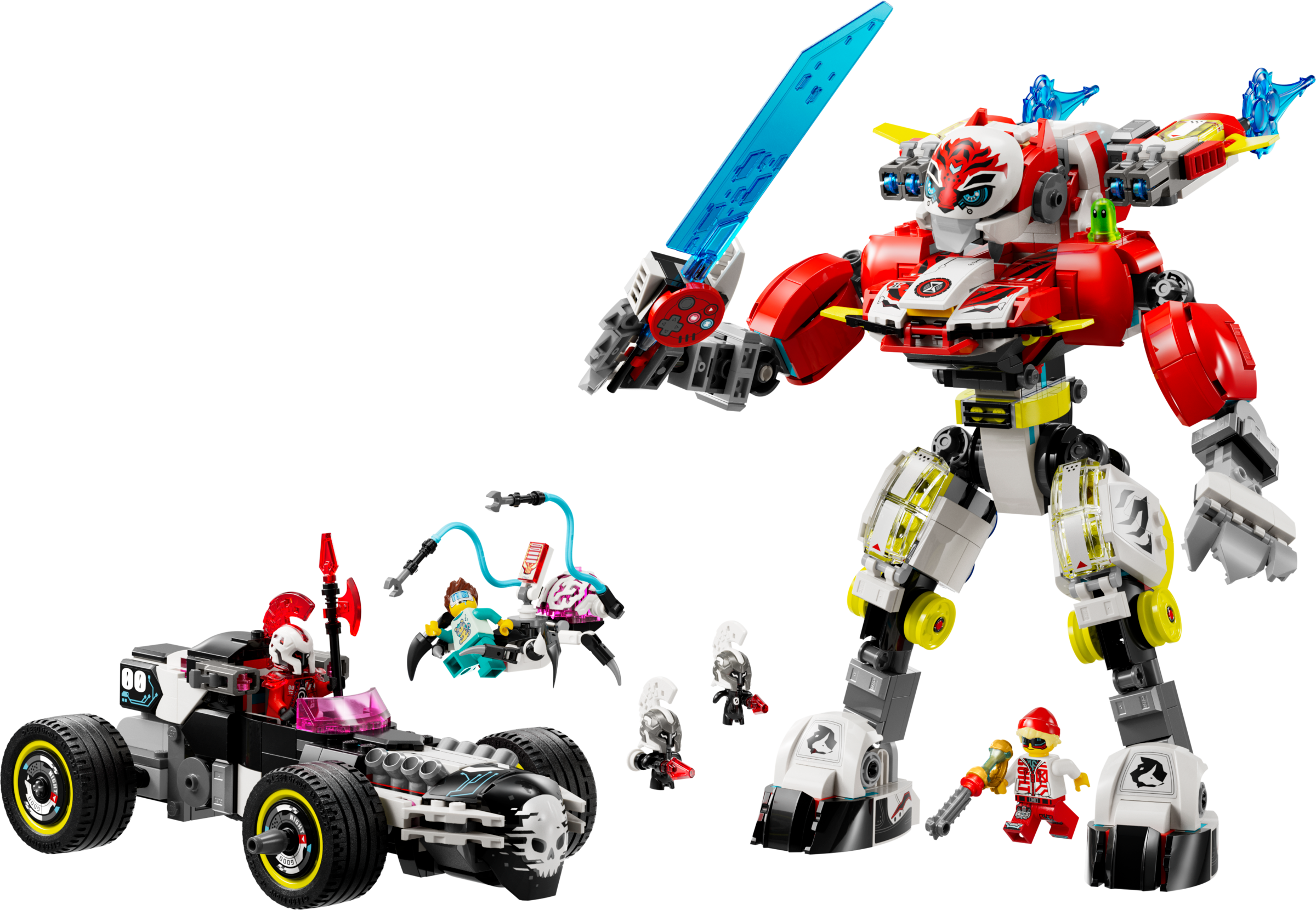 Le robot-tigre de Cooper et le hot rod de Zero (Cooper's Tiger Mech & Zero's Hot Rod Car)
