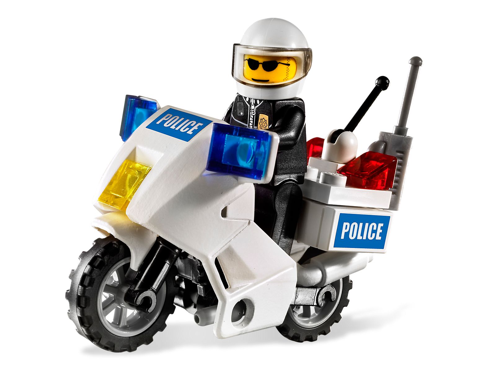 Moto de police (version autocollante bleue) (Police Motorcycle (Blue Sticker Version))