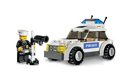 Voiture de police (version autocollante bleue) (Police Car (Blue Sticker Version))