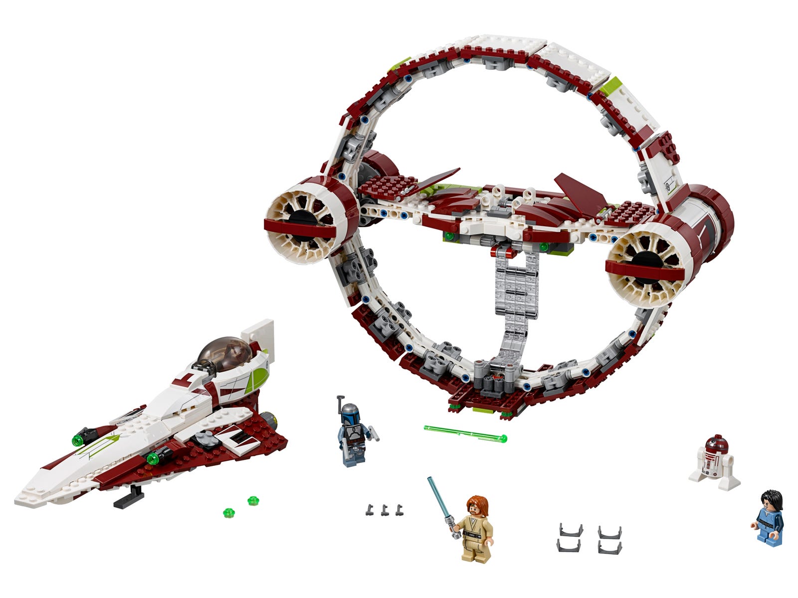Jedi chasseur stellaire avec hyperdrive (Jedi Starfighter with Hyperdrive)