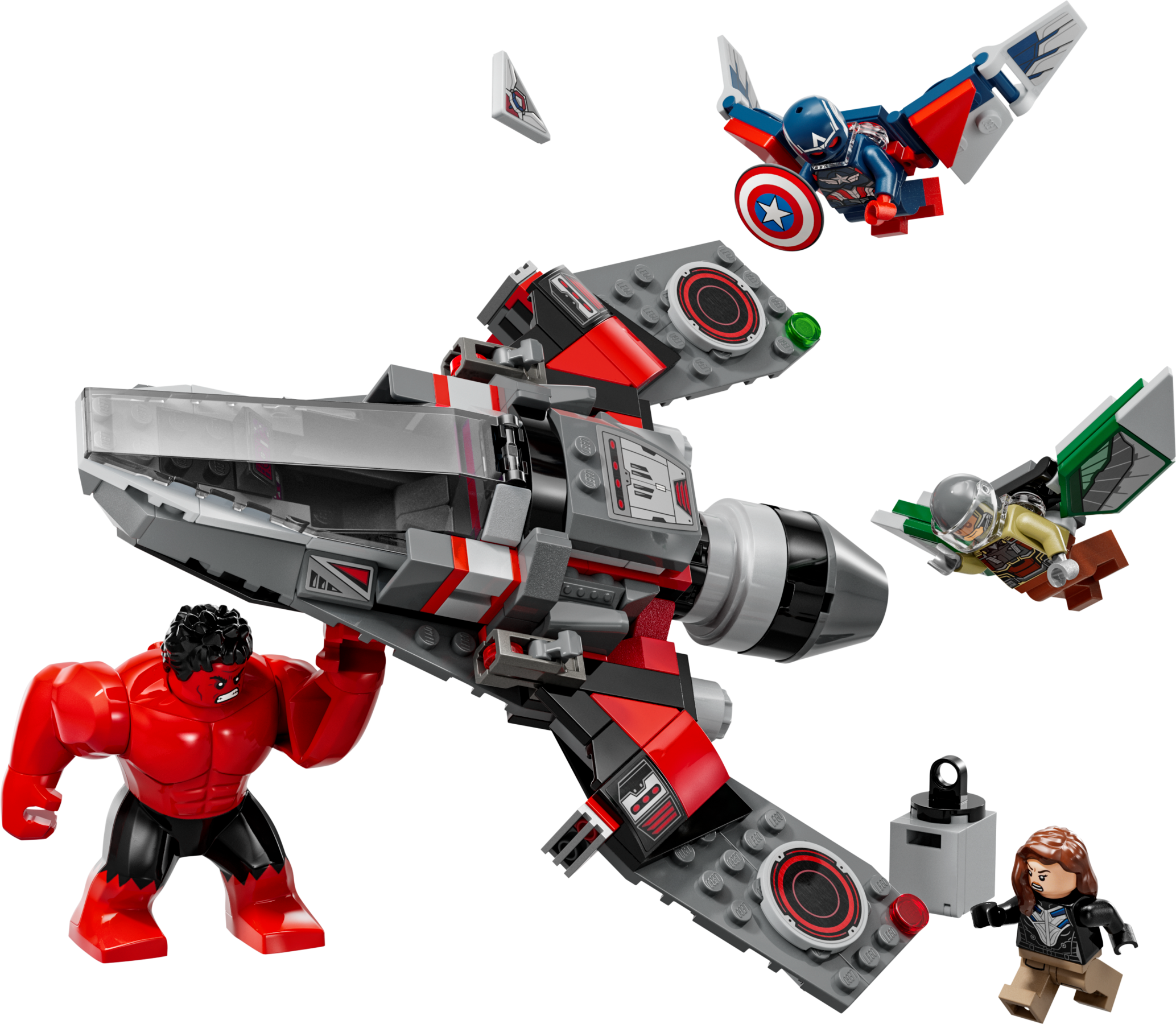 Captain America vs. bataille de Hulk rouge (Captain America vs. Red Hulk Battle)