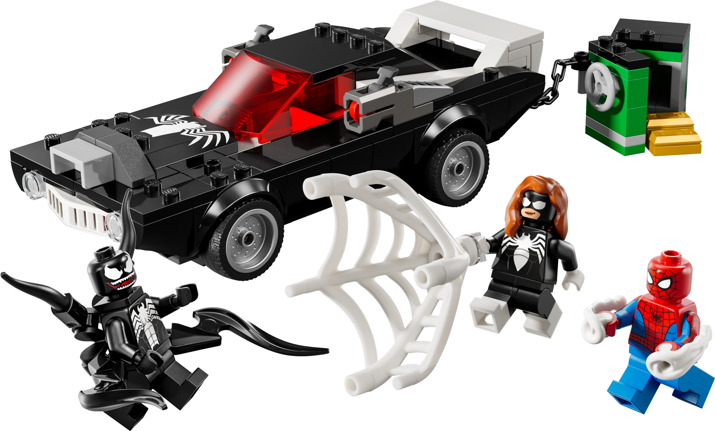 Spider-Man vs. venin muscle car (Spider-Man vs. Venom Muscle Car)