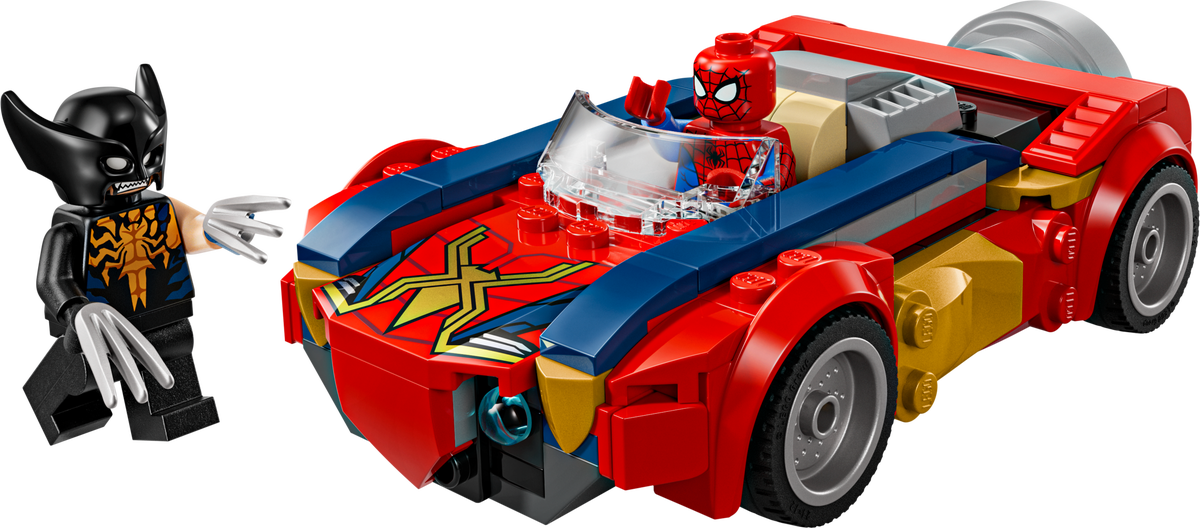 Voiture Spider-Man vs carcajou venimeux (Spider-Man Car vs. Venomized Wolverine)