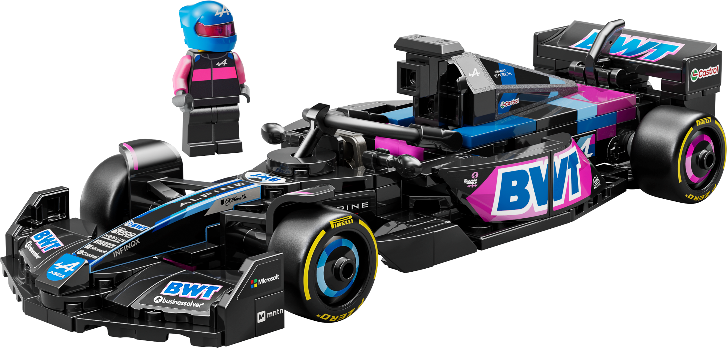 Bwt alpin F1 team a524 voiture de course (BWT Alpine F1 Team A524 Race Car)