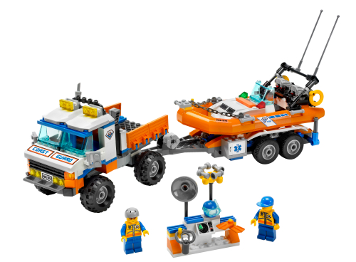 Camion de garde côtière avec le bateau de vitesse (Coast Guard Truck with Speed Boat)