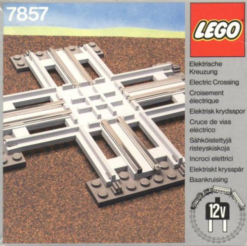 Croisement, rails électriques gris 12v (Crossing, Electric Rails Gray 12v)
