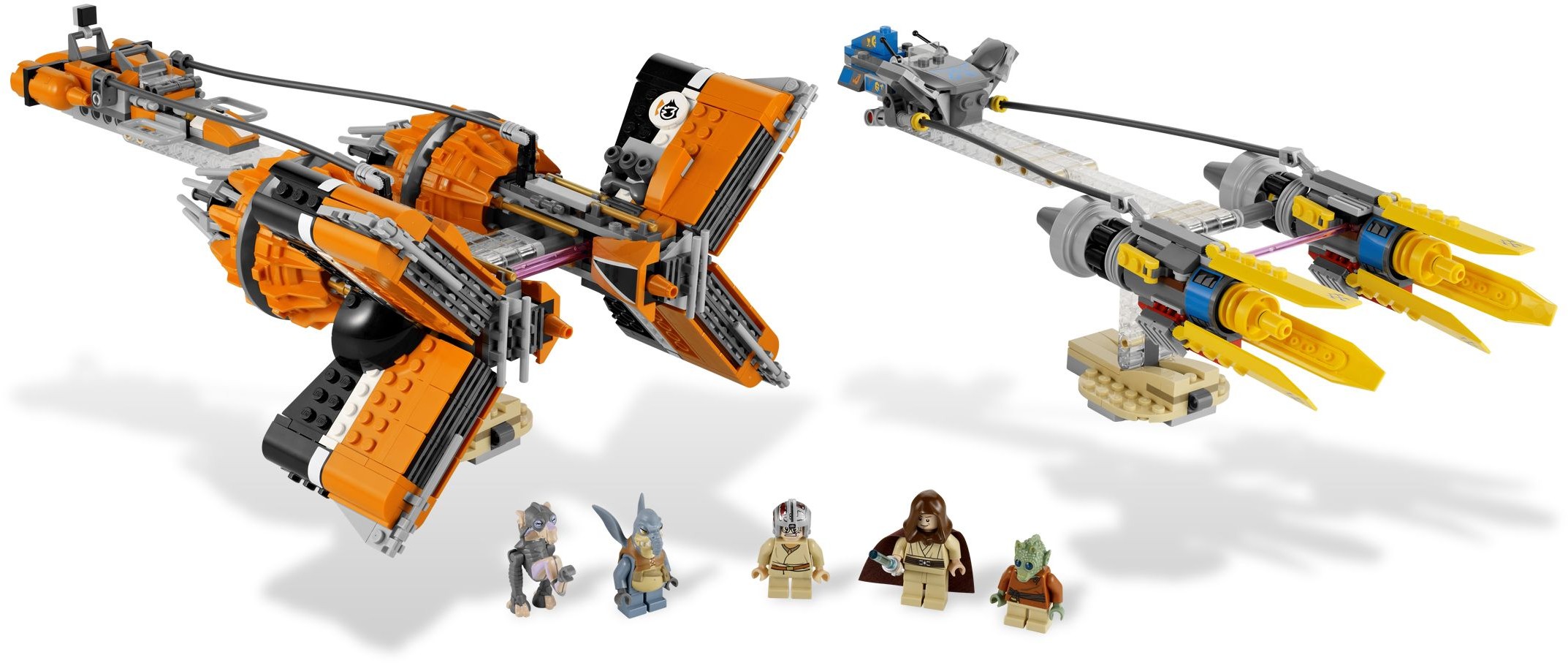 Les podracers d'anakin et de Sebulba (Anakin's and Sebulba's Podracers)