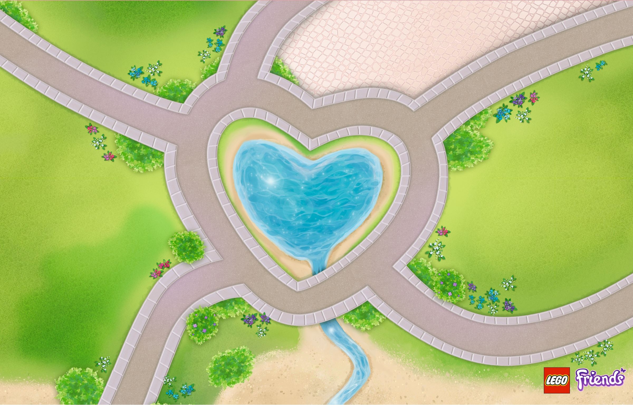 Tapis de jeu Heartlake City (Heartlake City Playmat)