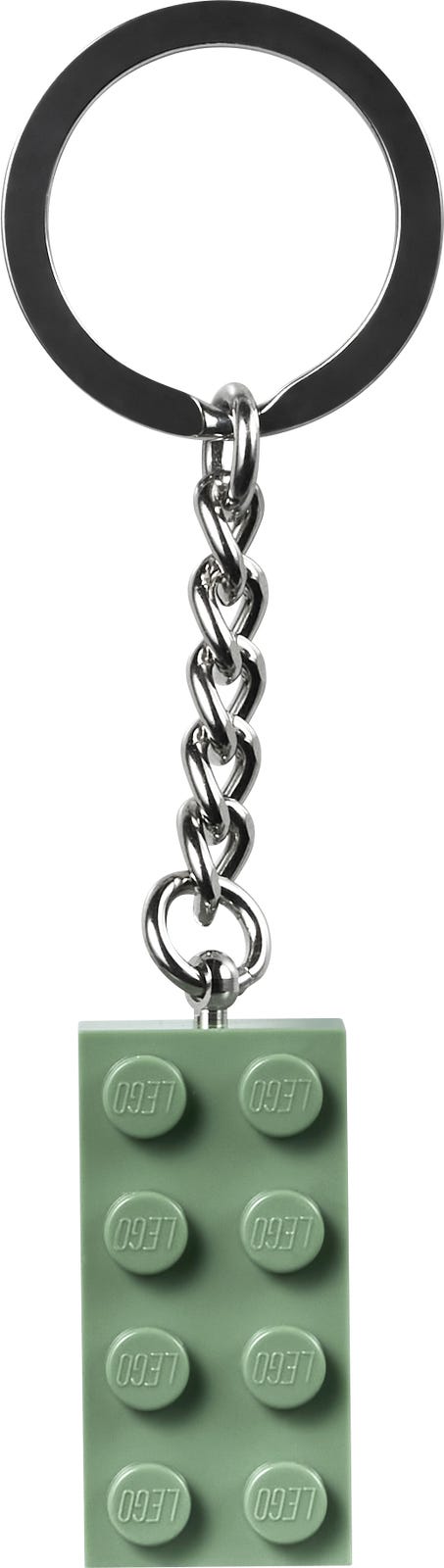 Porte-clés en brique vert sable (Sand Green Brick Key Chain)