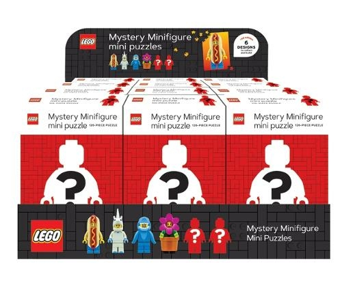 Mini puzzle mini figurine mystère (édition rouge) - pack de 12 (Mystery Minifigure Mini Puzzle (Red Edition) - 12 Pack)