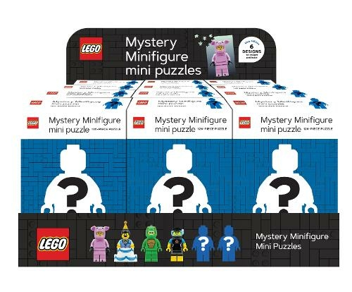Mini puzzle mini figurine mystère (édition bleue) - pack de 12 (Mystery Minifigure Mini Puzzle (Blue Edition) - 12 Pack)