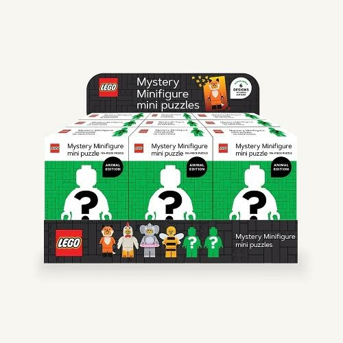 Mini puzzle mini figurine mystère (édition animale) - pack de 12 (Mystery Minifigure Mini Puzzle (Animal Edition) - 12 Pack)