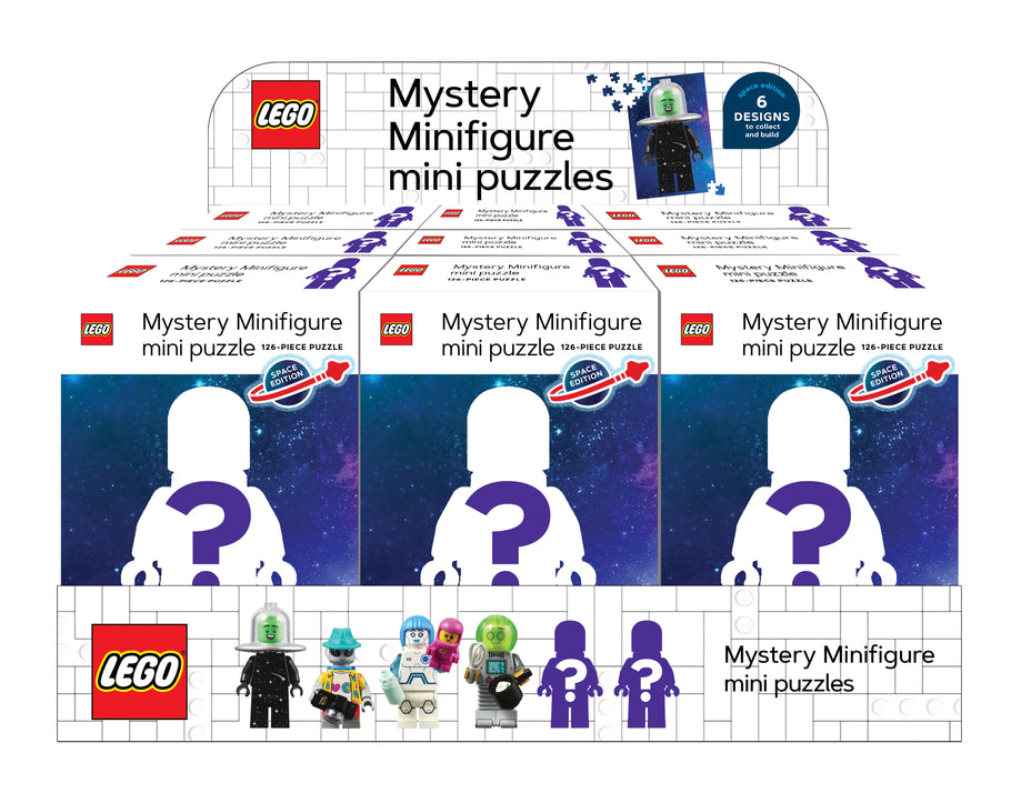 Mystère minifigurine mini puzzle (édition spatiale) - pack de 12 (Mystery Minifigure Mini Puzzle (Space Edition) - 12 Pack)