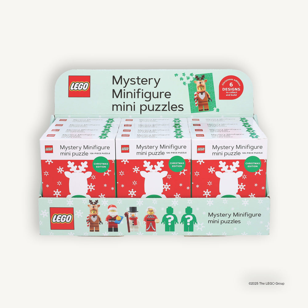 Mystère minifigurine mini puzzle (édition de Noël) - pack de 12 (Mystery Minifigure Mini Puzzle (Christmas Edition) - 12 Pack)