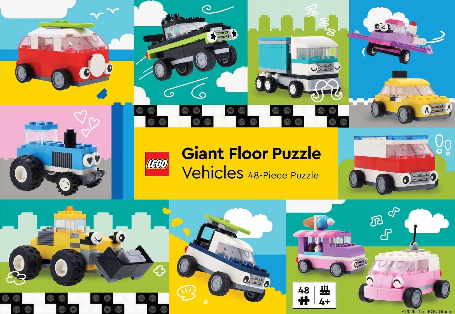 Puzzle de sol géant: véhicules (Giant Floor Puzzle: Vehicles)