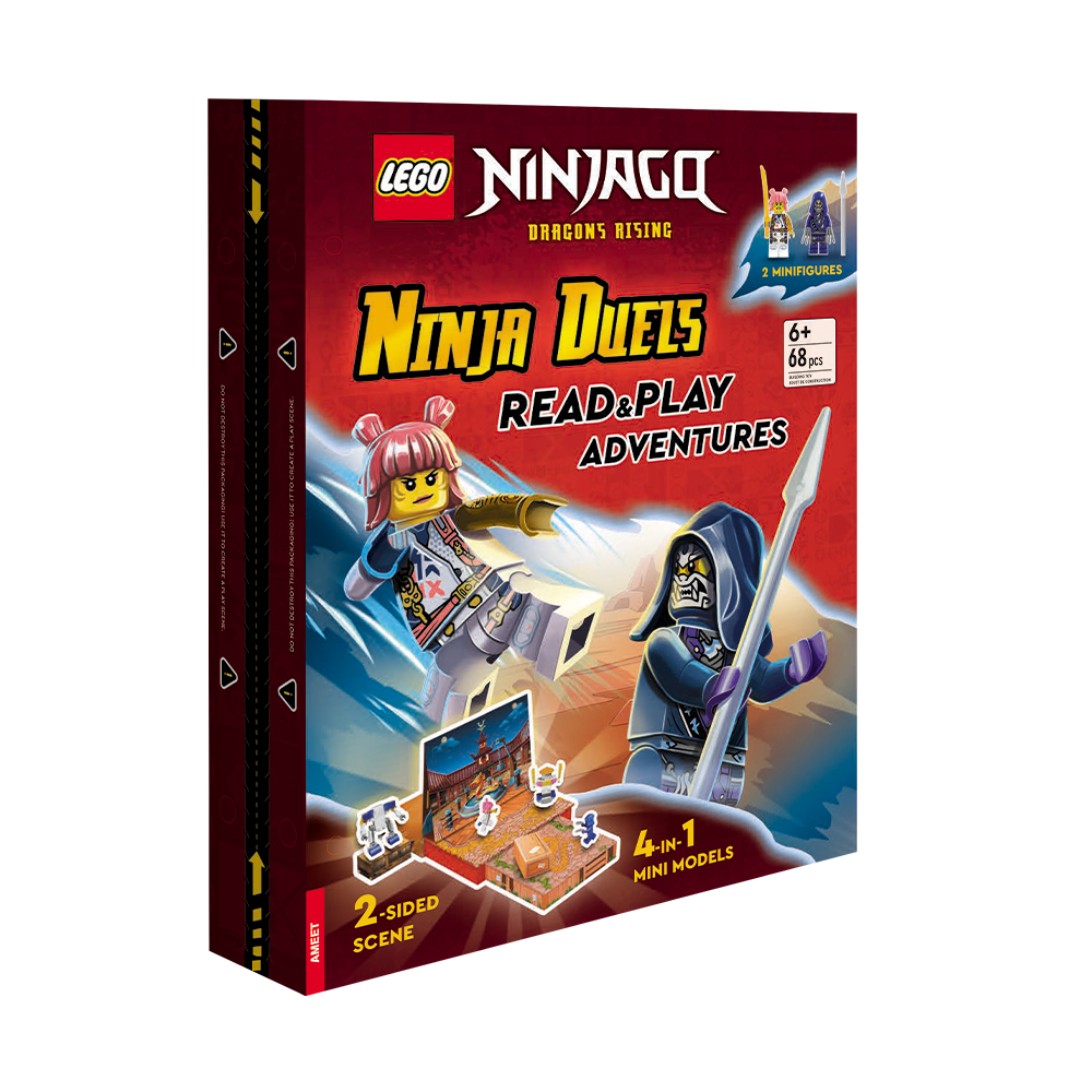 Ninjago: dragons qui montent: duels de ninja: lisez et jouez des aventures (Ninjago: Dragons Rising: Ninja Duels: Read & Play Adventures)