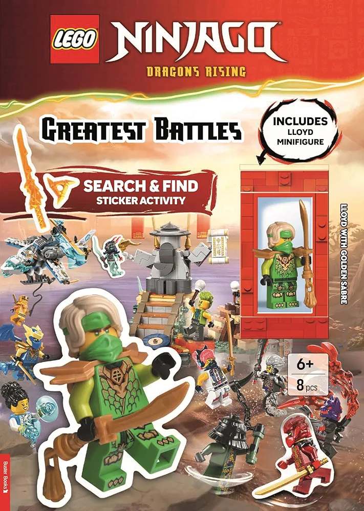 Ninjago: dragons montant: les plus grandes batailles: rechercher et trouver l'activité autocollant (Ninjago: Dragons Rising: Greatest Battles: Search and Find Sticker Activity)
