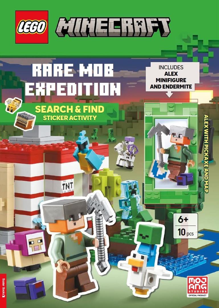Minecraft: rare mob expedition: recherche et trouver l'activité autocollant (Minecraft: Rare Mob Expedition: Search & Find Sticker Activity)