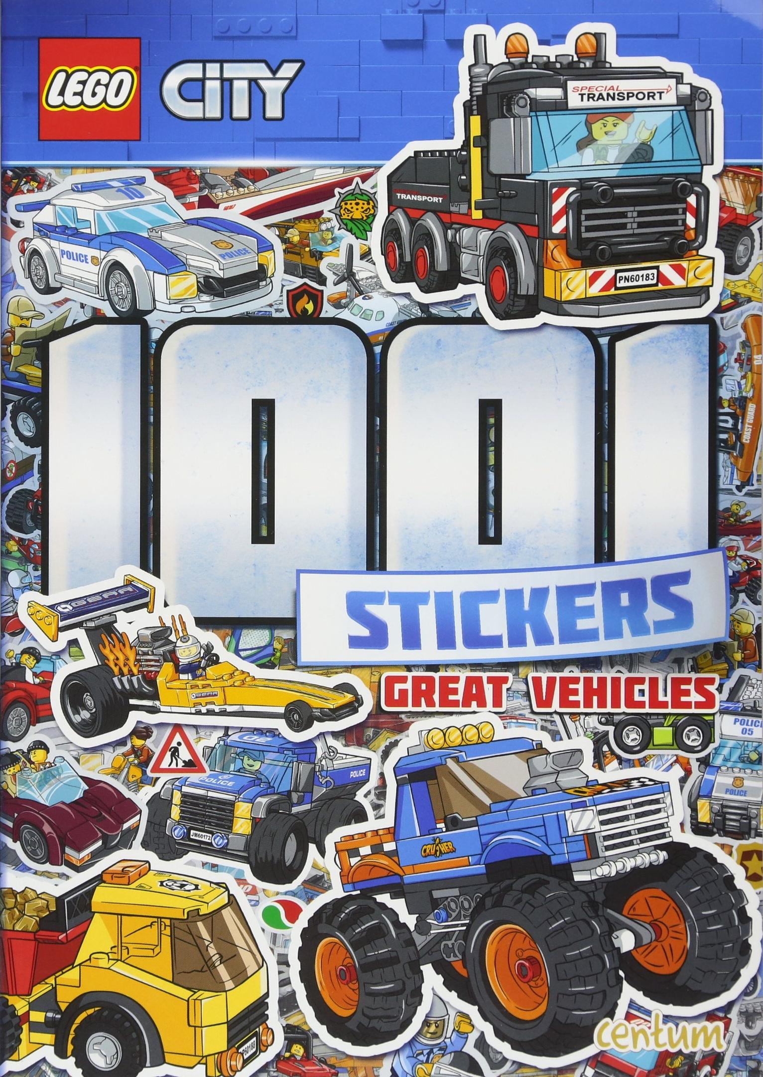 Ville: 1001 autocollants: super véhicules (City: 1001 Stickers: Great Vehicles)