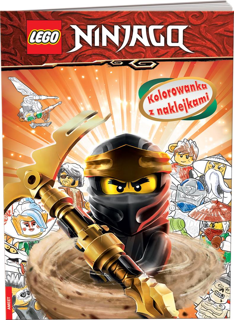 Ninjago: kolorowanka naklejkami (Ninjago: Kolorowanka z Naklejkami)