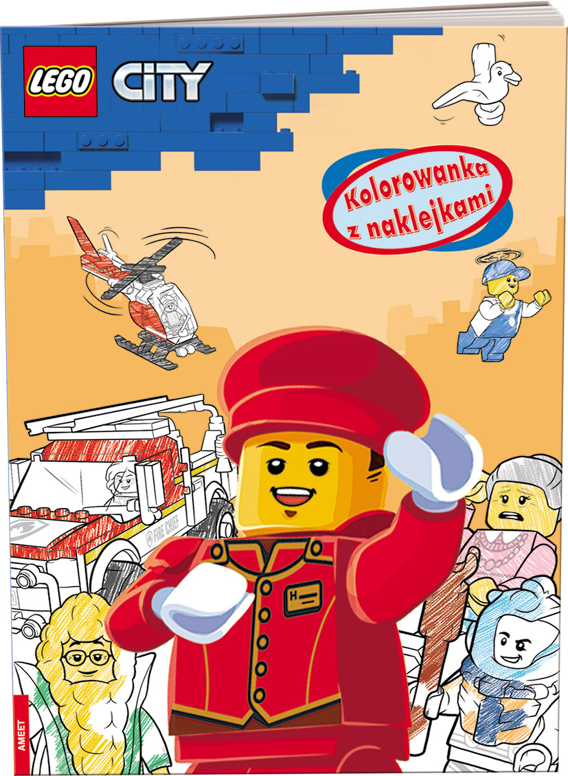 Ville: kolorowanka z naklejkami (City: Kolorowanka z naklejkami)