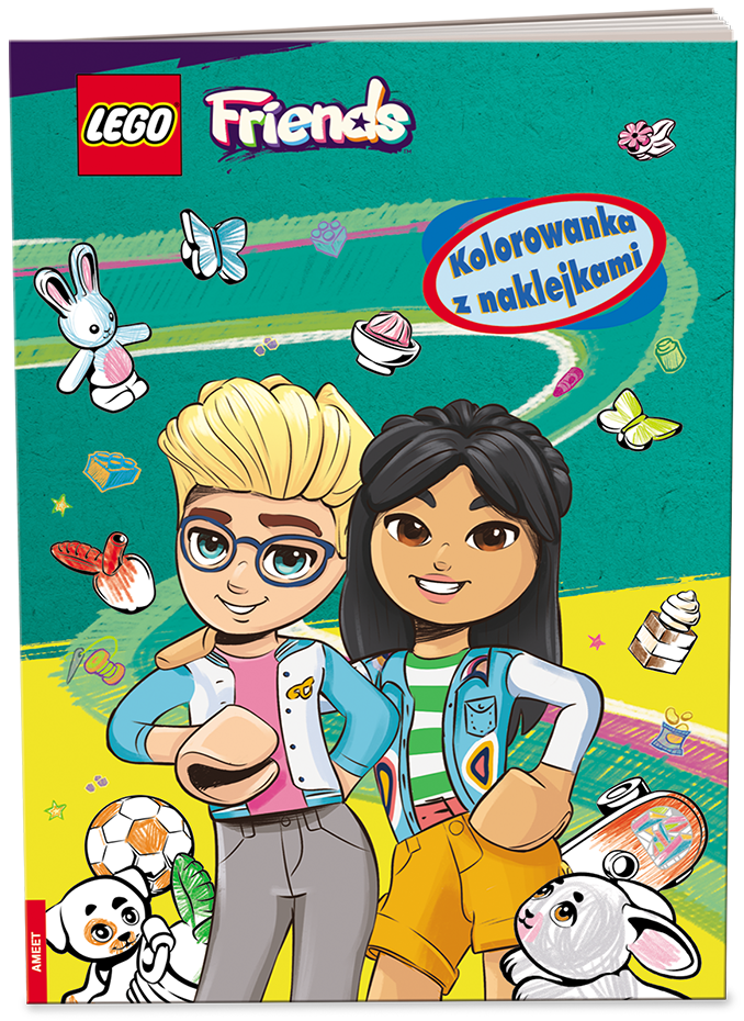 Friends: kolorowanka z naklejkami (Friends: Kolorowanka z Naklejkami)