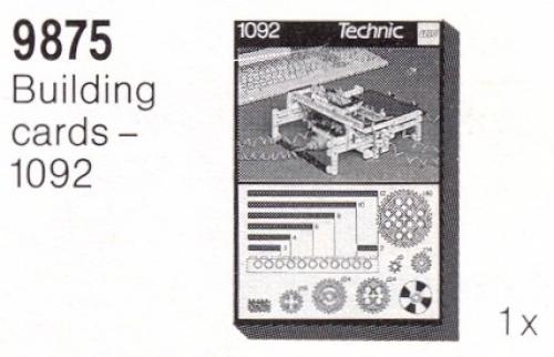 Fiches de construction — 1092 (Building Cards - 1092)