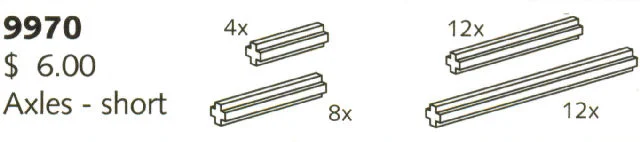 Essieux - courts (Axles - Short)