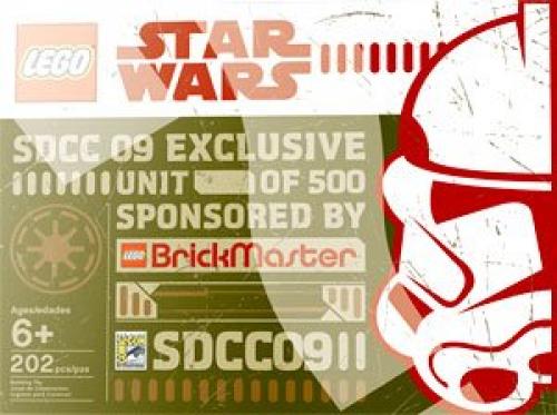 Mini republic dropship & AT-TE brickmaster sdcc 09 exclusif (Mini Republic Dropship & AT-TE Brickmaster SDCC 09 Exclusive)