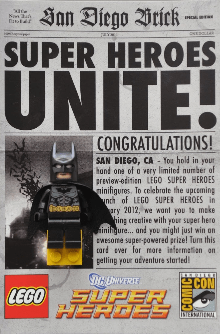Super heroes unite - Batman - san diego comic-con 2011 exclusif (Super Heroes Unite - Batman - San Diego Comic-Con 2011 Exclusive)
