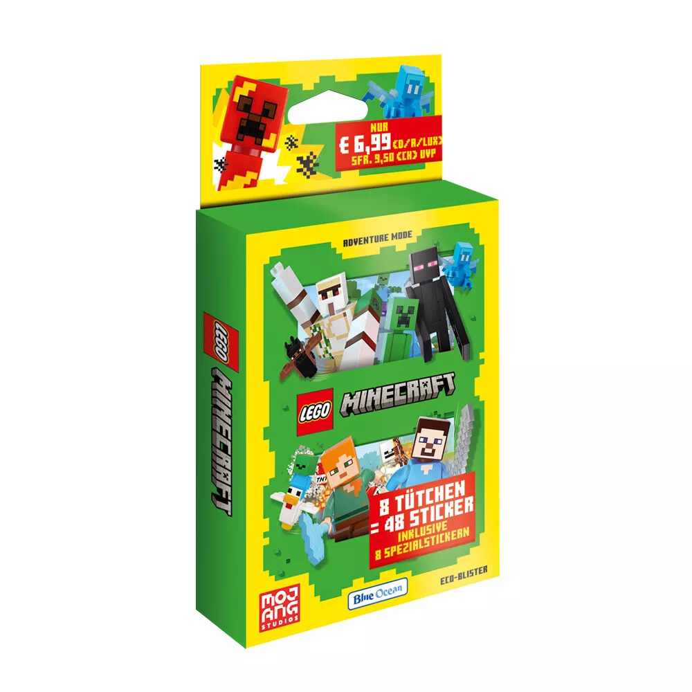 Minecraft Sticker Collection: Adventure Mode - Eco-Blister (8 Packs)