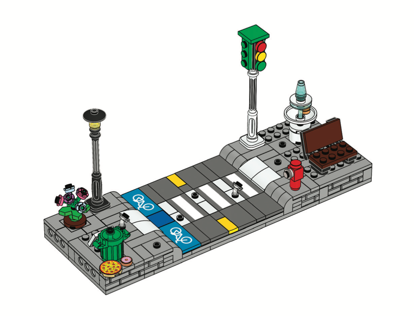 Minifigure Crossing Stand