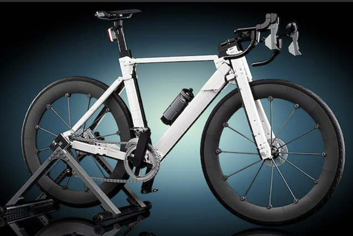 White Road Bike